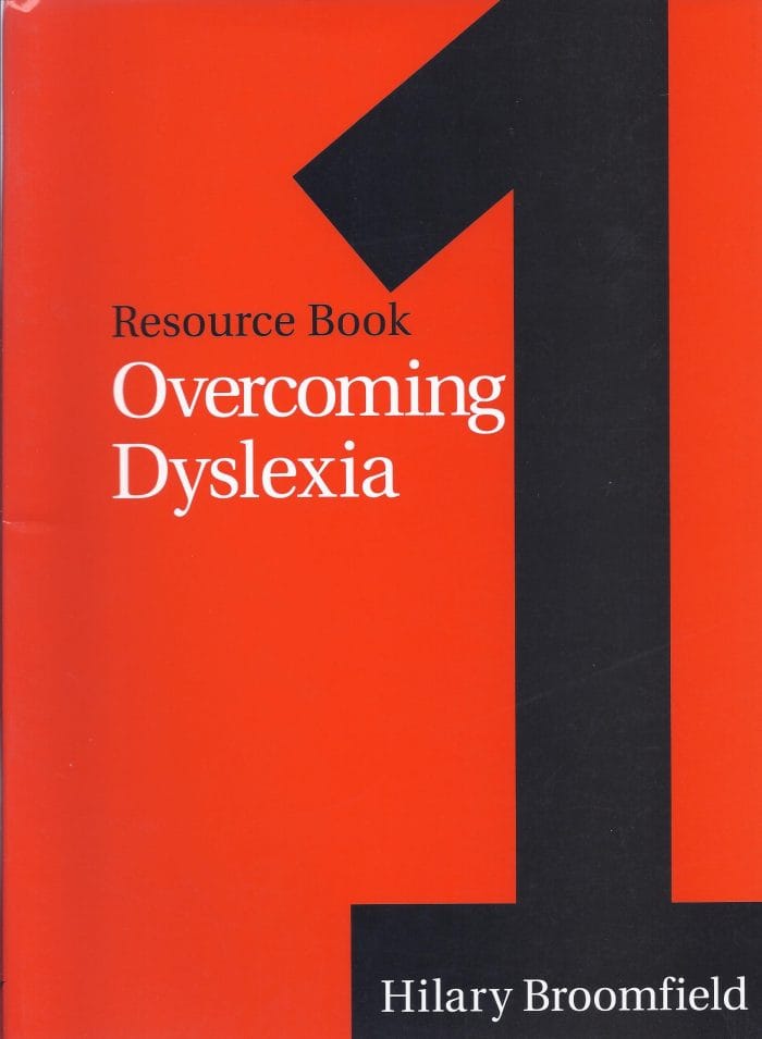 Overcoming Dyslexia - Resource Book 1 - Partners in Education