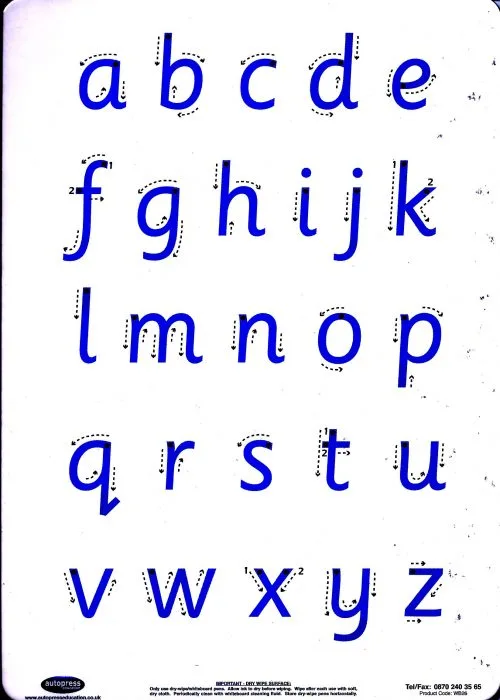 Letter formation practice board-0