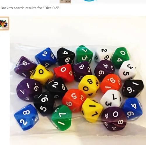 Dice 0-9-0
