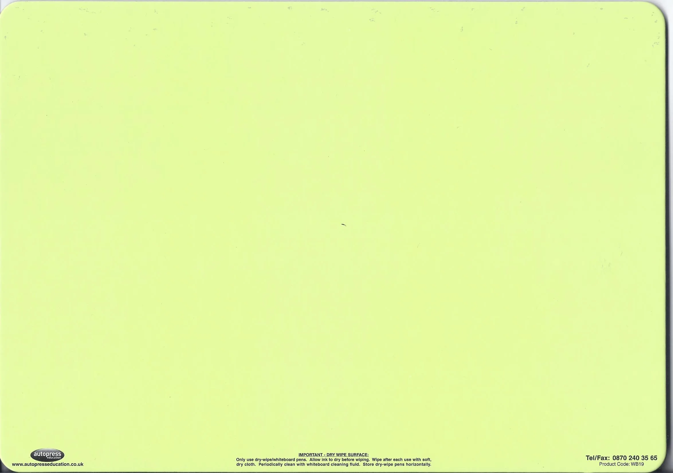 Green dry wipe board-0