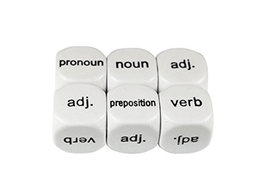 Dice parts of speech extended-0