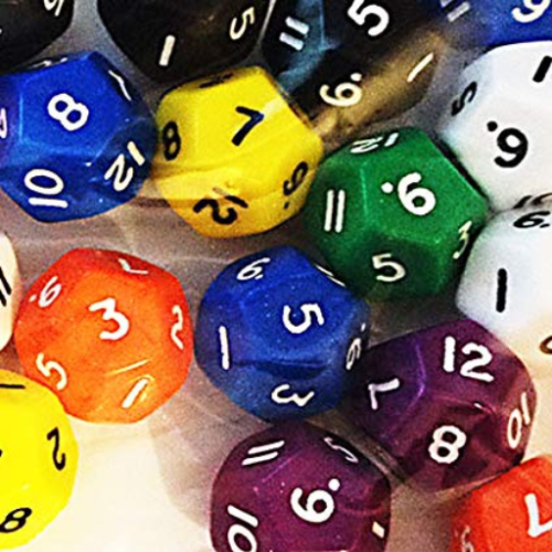 12 sided dice