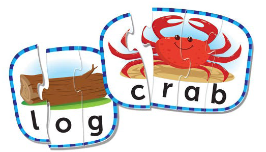 Word puzzle spelling cards